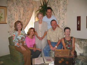 The tea chest passed down through the Robinson family's descendants for more than two centuries.